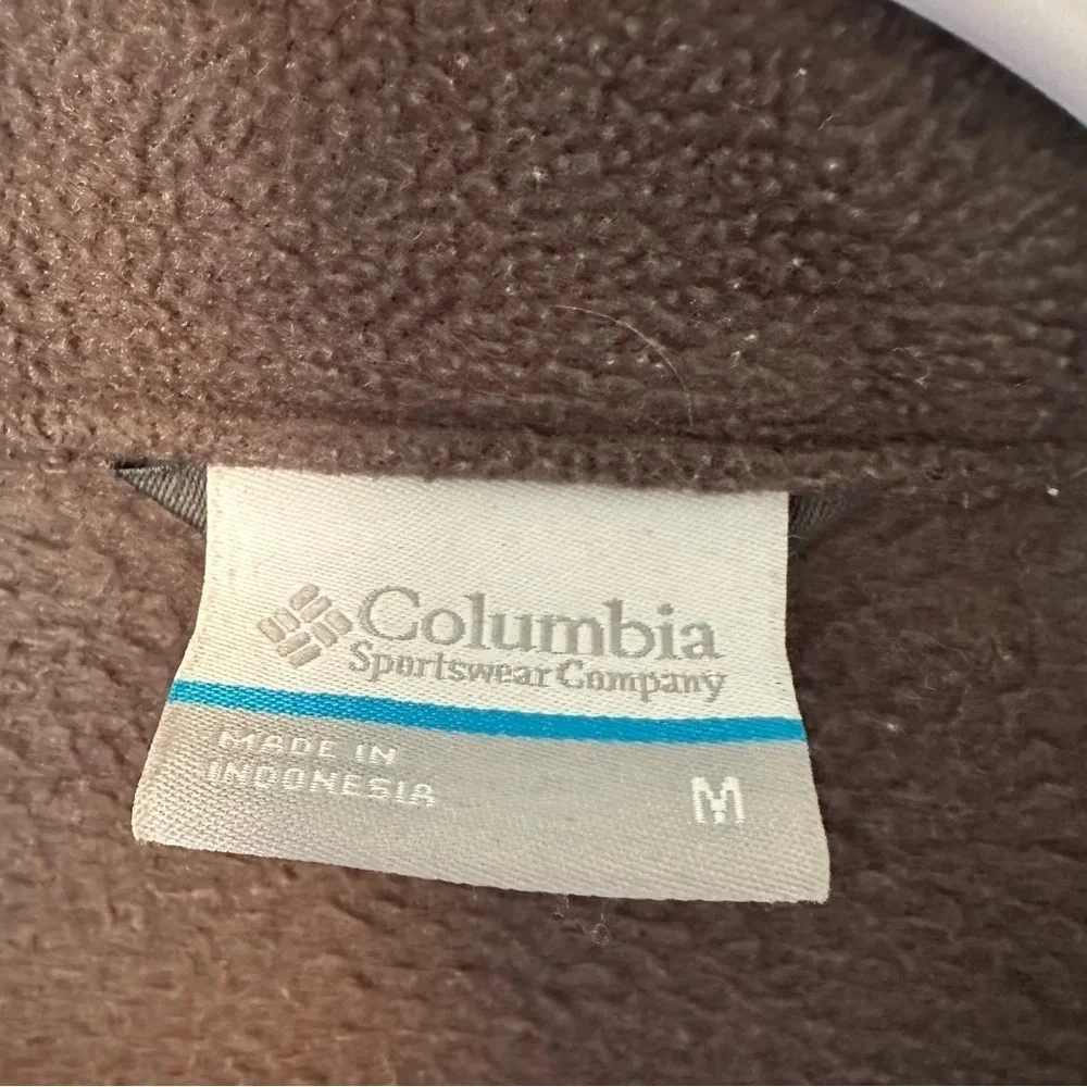 Columbia Jacket Men's Fleece Size Medium Full Zip Long Sleeve Outdoor Gray - Picture 5 of 12